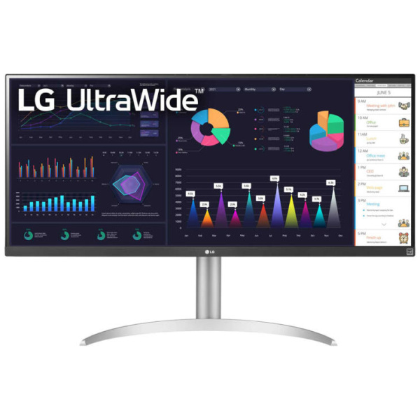 LG 34WQ650 34" UltraWide Monitor 34" (2560x1080) 100Hz IPS 5ms(GtG) 400 cd/m² HDR10 AMD FreeSync™ 1000:1 1xHDMI 1xDP 1xUSB-C 100-240V, 50/60Hz 21:9 Tilt Adjustments WHITE