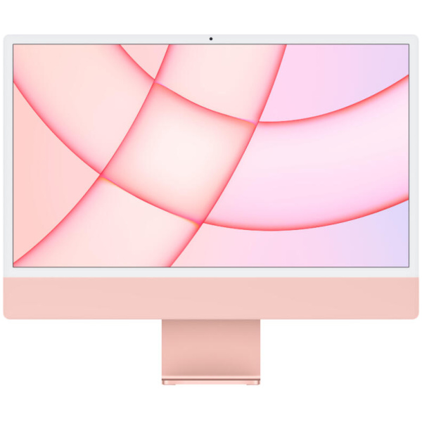 Apple iMac 24" ALL-IN-ONE 2021 M1 Chip 256GB SSD 8GB 23.5" 4.5K (4480x2520) RETINA macOS Big Sur PINK Magic Keyboard Mouse Touch ID