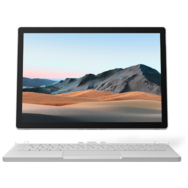 Microsoft Surface Book 3 Core™ i7-1065G7 256GB SSD 16GB 13.5" (3240x2160) TOUCHSCREEN WIN10 Pro NVIDIA® GTX 1650 4096MB PLATINUM CA French / English Bilingual keyboard