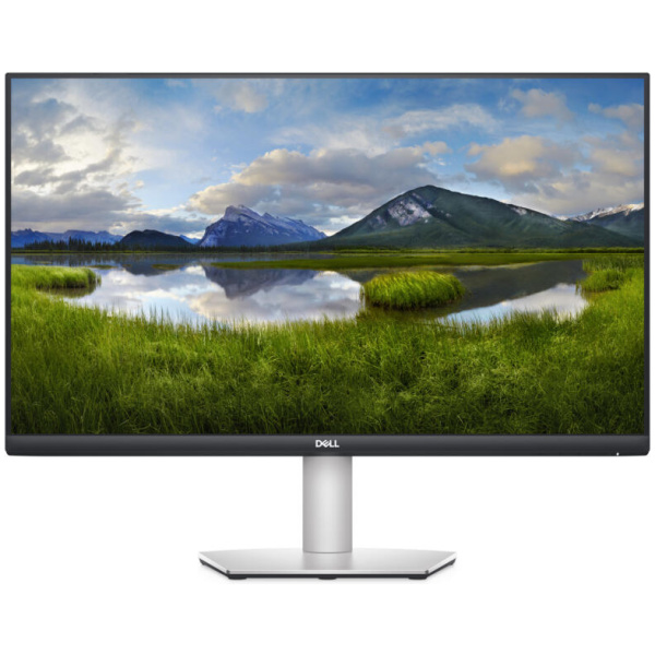 Dell S2721QS 27" 4K UHD Monitor, Black/Silver, Flat adjustable screen, integrated speakers, HDMI, and DisplayPort 1.2 Black/Silver