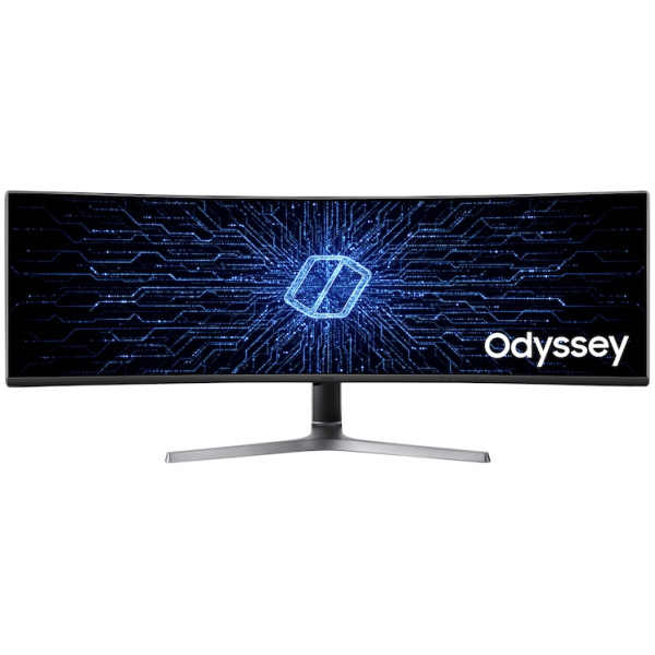 Samsung 49" Odyssey CRG Series Dual QHD Gaming Monitor, 120Hz, Curved, QLED, HDR, Height adj Stand