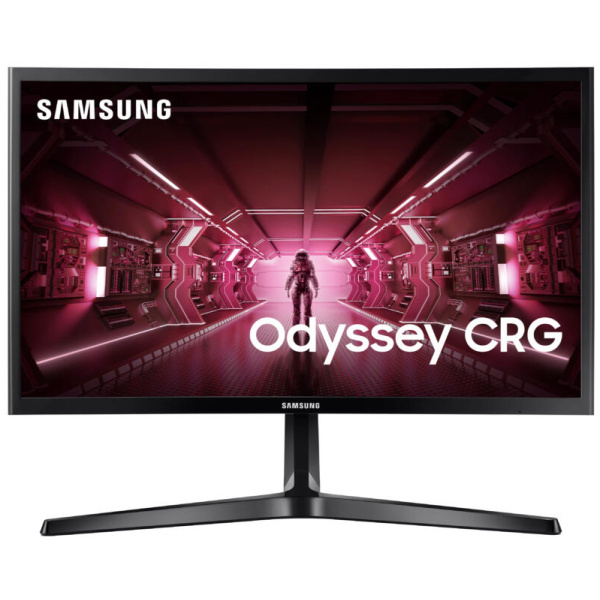 Samsung Odyssey CRG5 24" GAMING Curved Monitor 23.5" (1920x1080) 144Hz 4(GTG)ms 250cd/m² 1800R AMD FreeSync™ 3000:1 16:9 AC100-240V BLACK