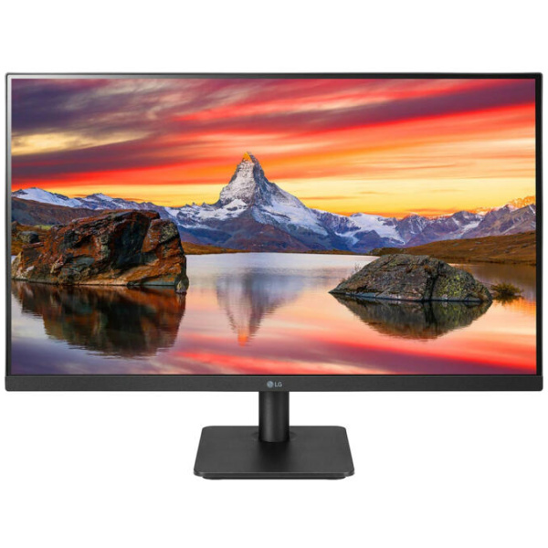 LG 27" Class 3-Side Borderless Monitor 27" (1920x1080) 75Hz IPS 200 cd/m² AMD FreeSync 1xHDMI 1xVGA 1000:1 AC100-240V, 50/60Hz Tilt Adjustable BLACK